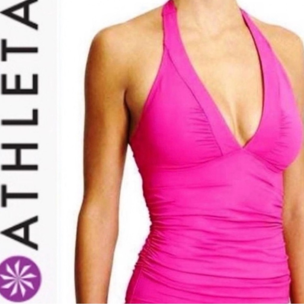 Elegant Pink Halter Dress